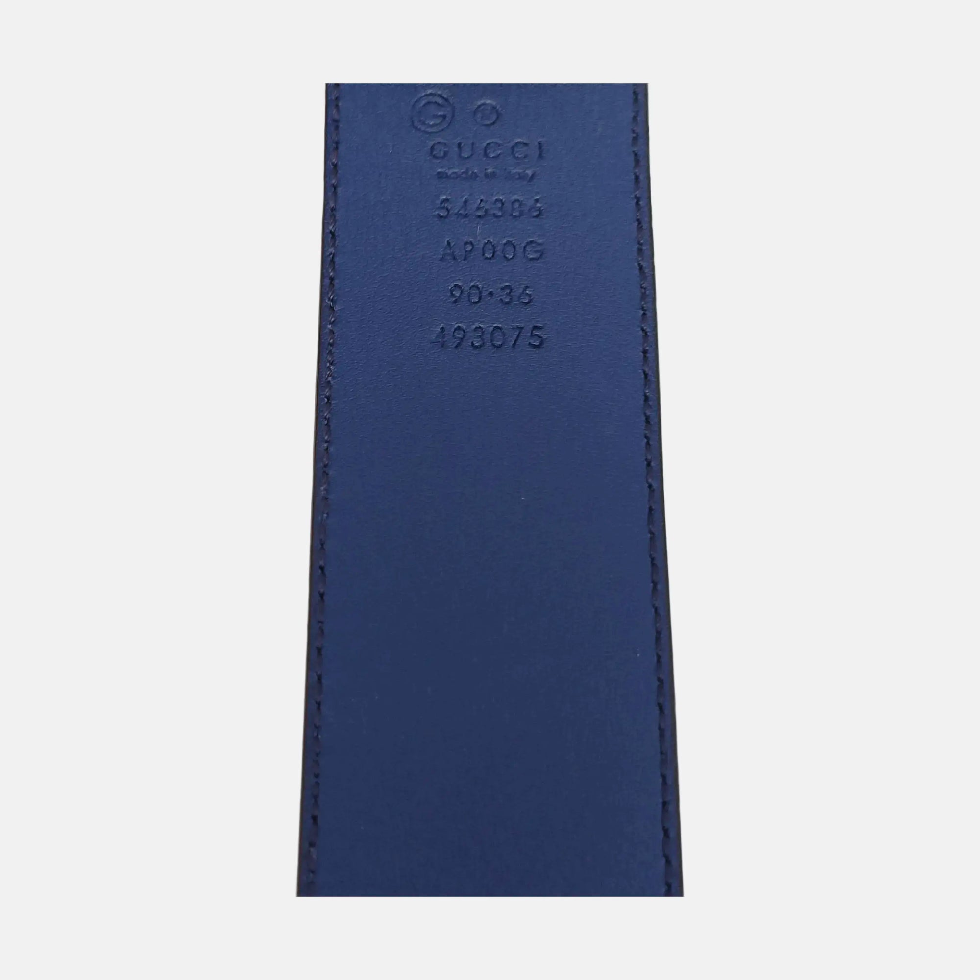 Leather Belt Blue