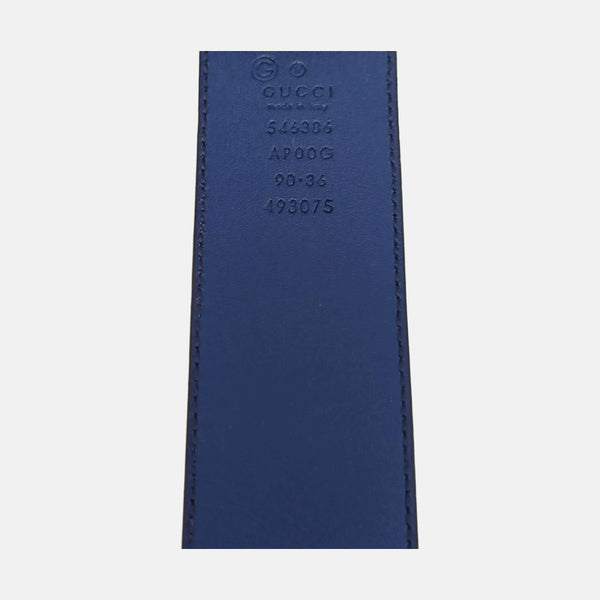 Leather Belt Blue