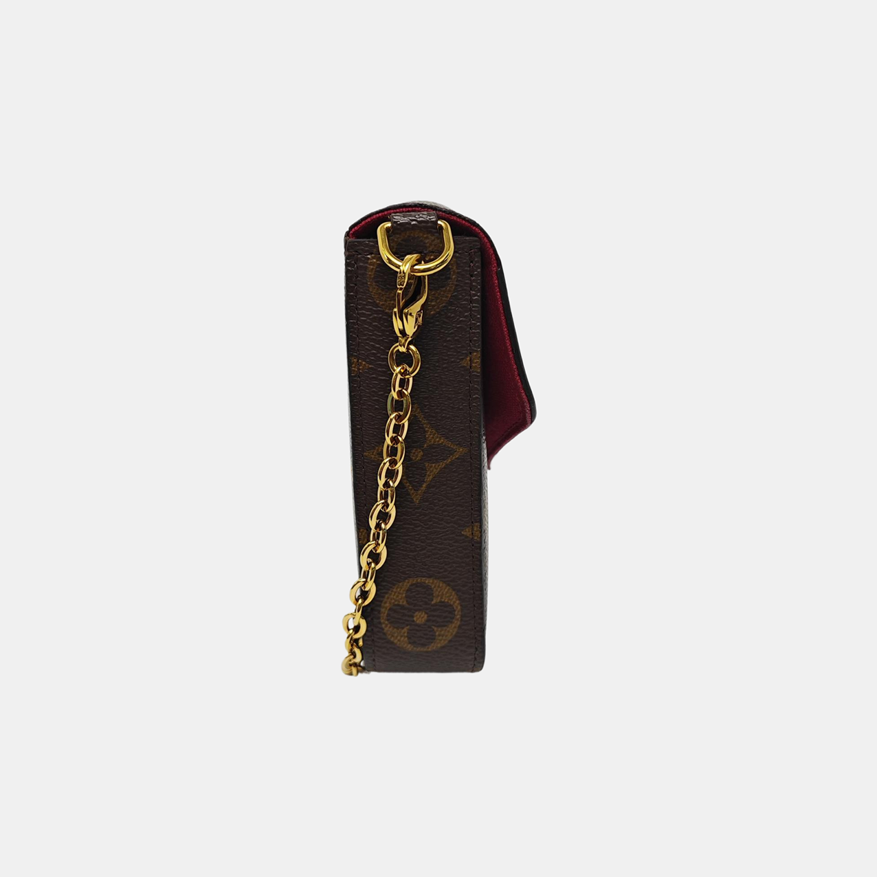 FÉLICIE Monogram Lona Revestida Marrón