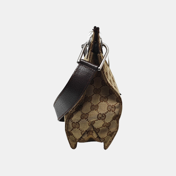 Monogram Canvas Shoulder Bag Brown