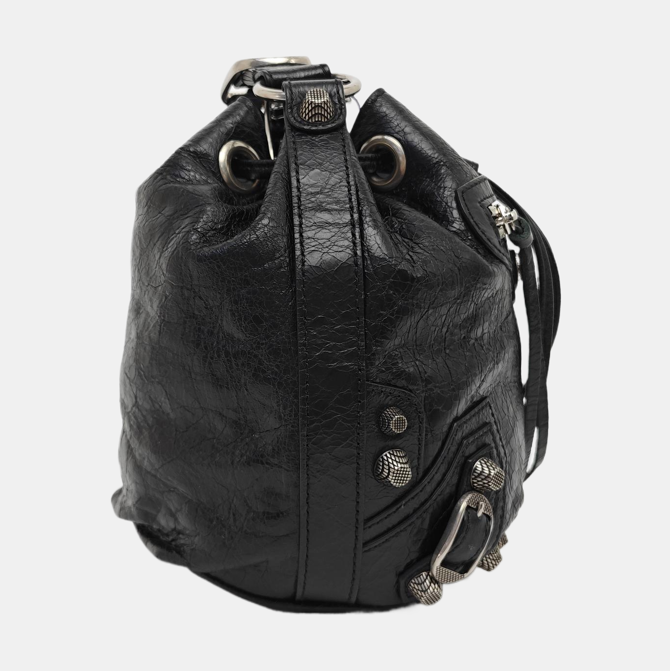 Calfskin Bucket Bag Black