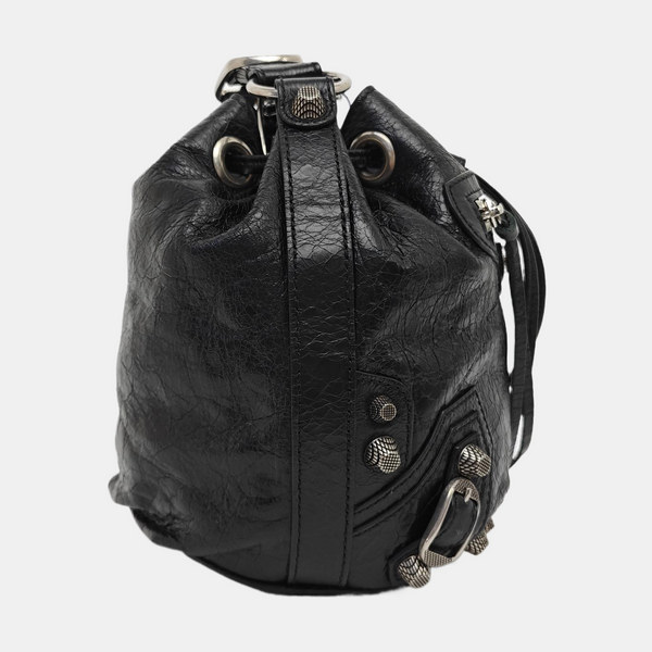 Calfskin Bucket Bag Black
