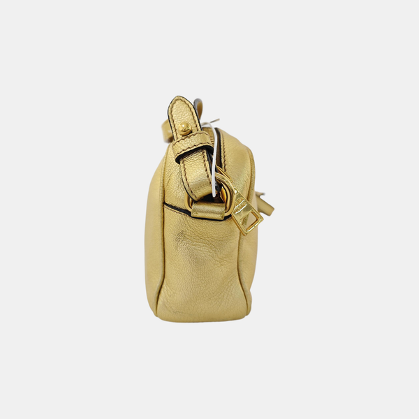 Calfskin Shoulder Bag Gold