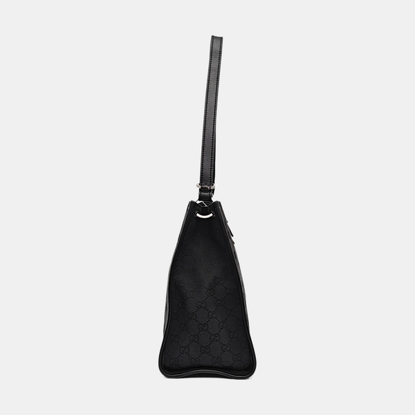 Monogram Canvas Tote Bag Black