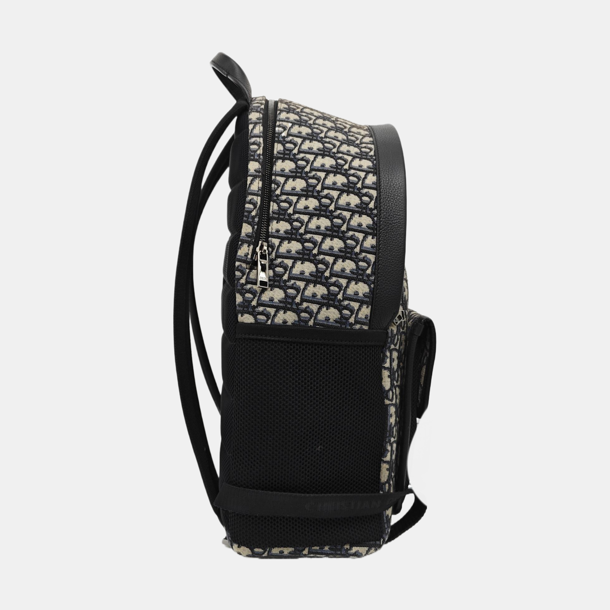 Oblique Canvas Backpack Blue