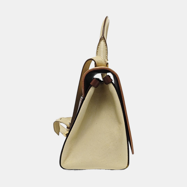 Calfskin Shoulder Bag Beige