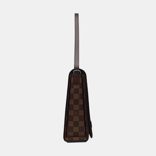 TRIBECA Damier Ebene Coated Canvas Brown