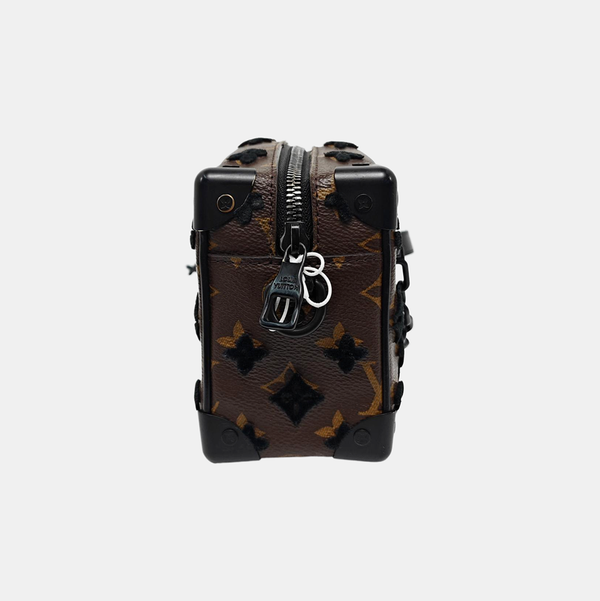 SOFT TRUNK Mini Monogram Coated Canvas Brown