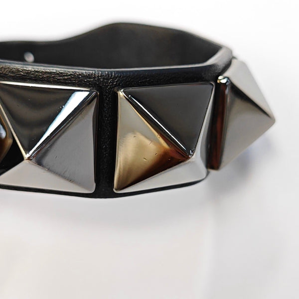 Leather Black Bangle