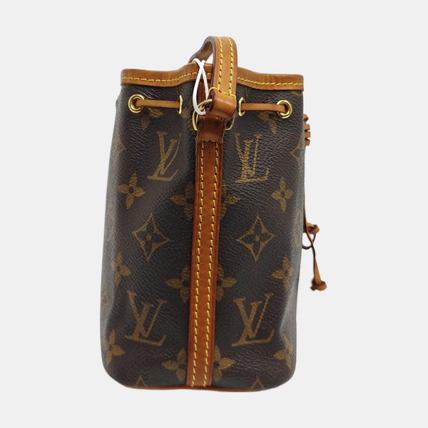 NÉONOÉ Nano Monogram Coated Canvas Brown