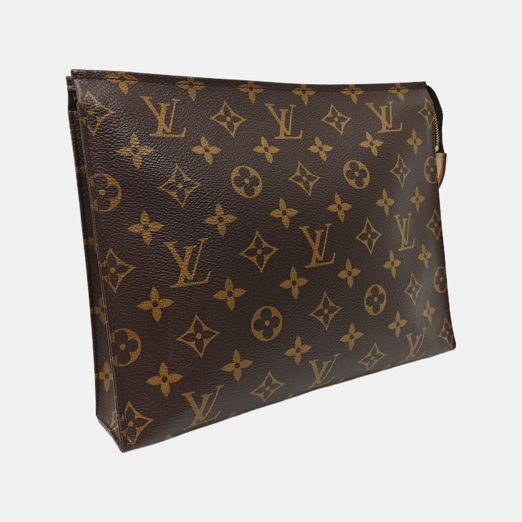 TOILET POCKET 26 Monogram Coated Canvas Brown