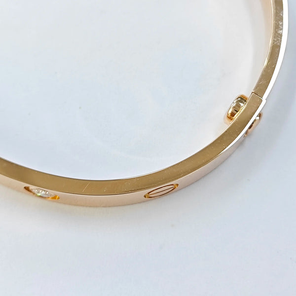 LOVE 18k Rose Gold Bangle