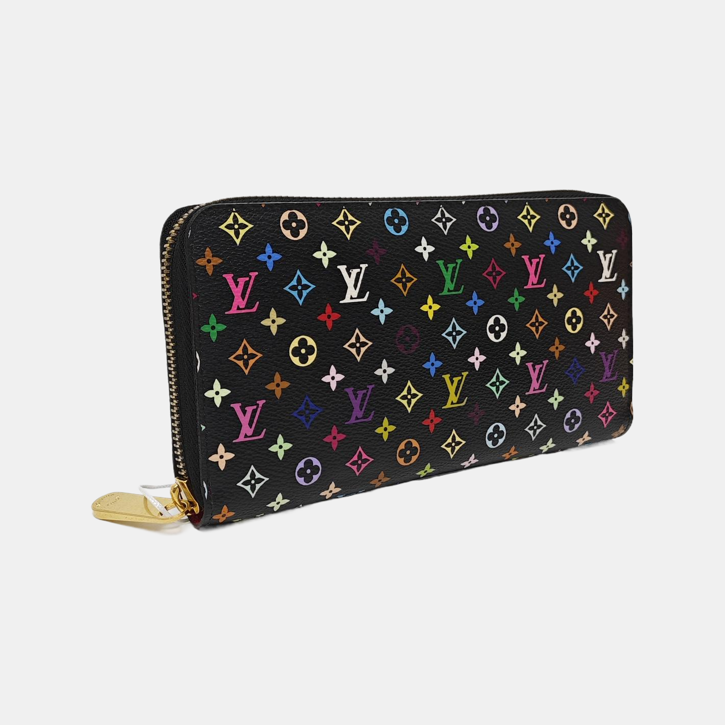 LV × TM ZIPPY Monogram Coated Canvas Black Wallet