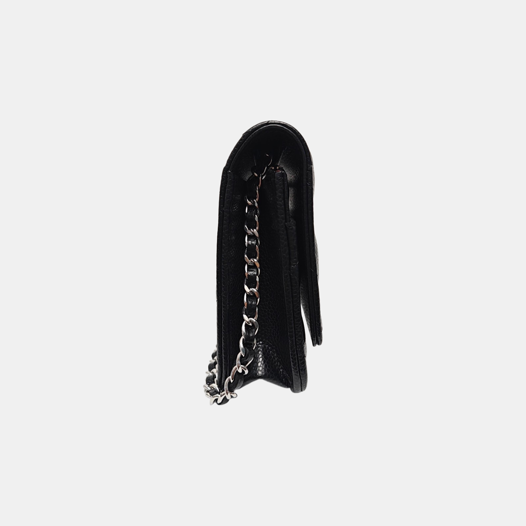 WOC Quilted Grained Calfskin Black