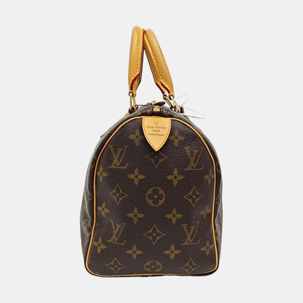 SPEEDY 25 Monogram Coated Canvas Brown