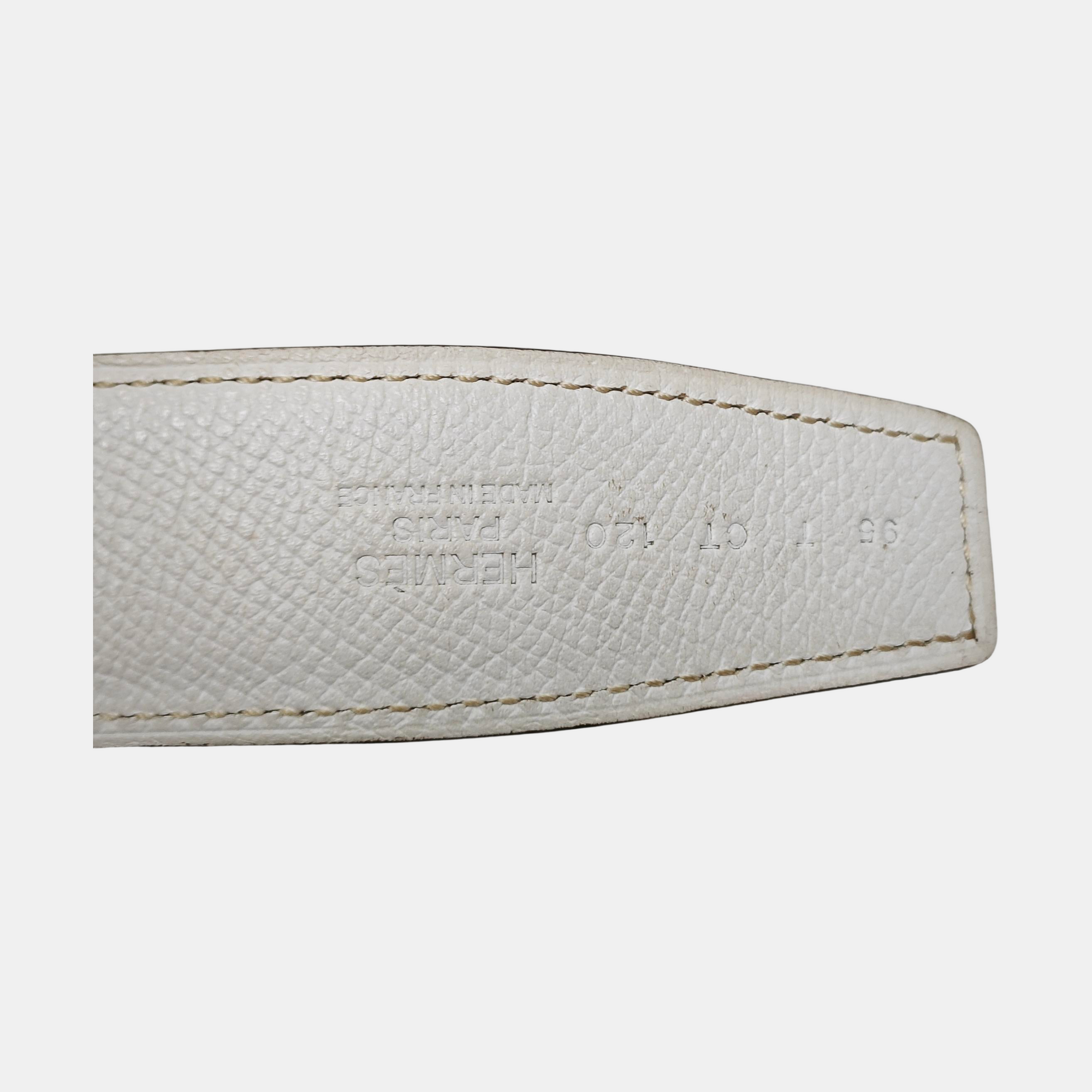 Leather Belt White