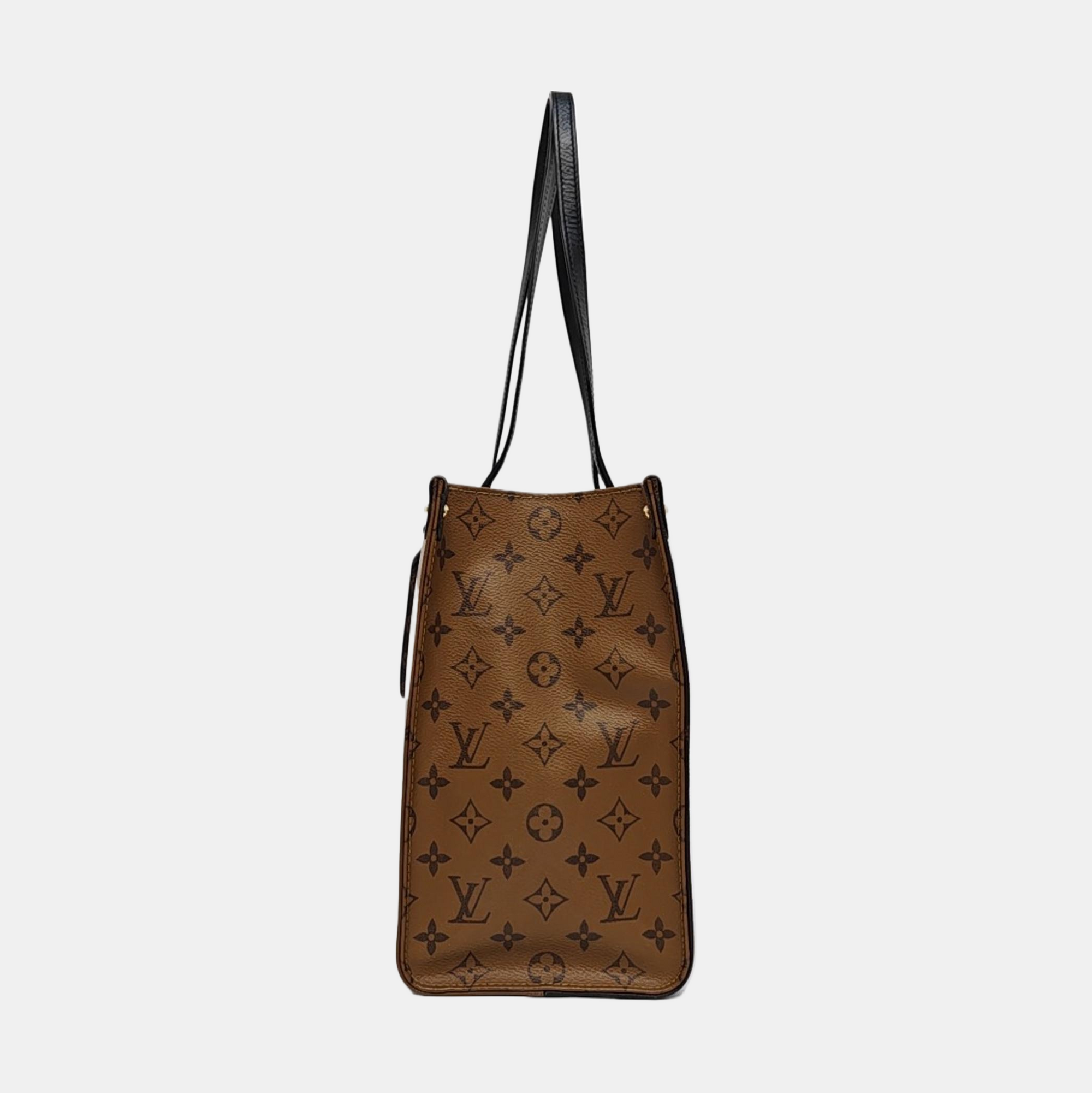 ONTHEGO MM Monogram Coated Canvas Brown