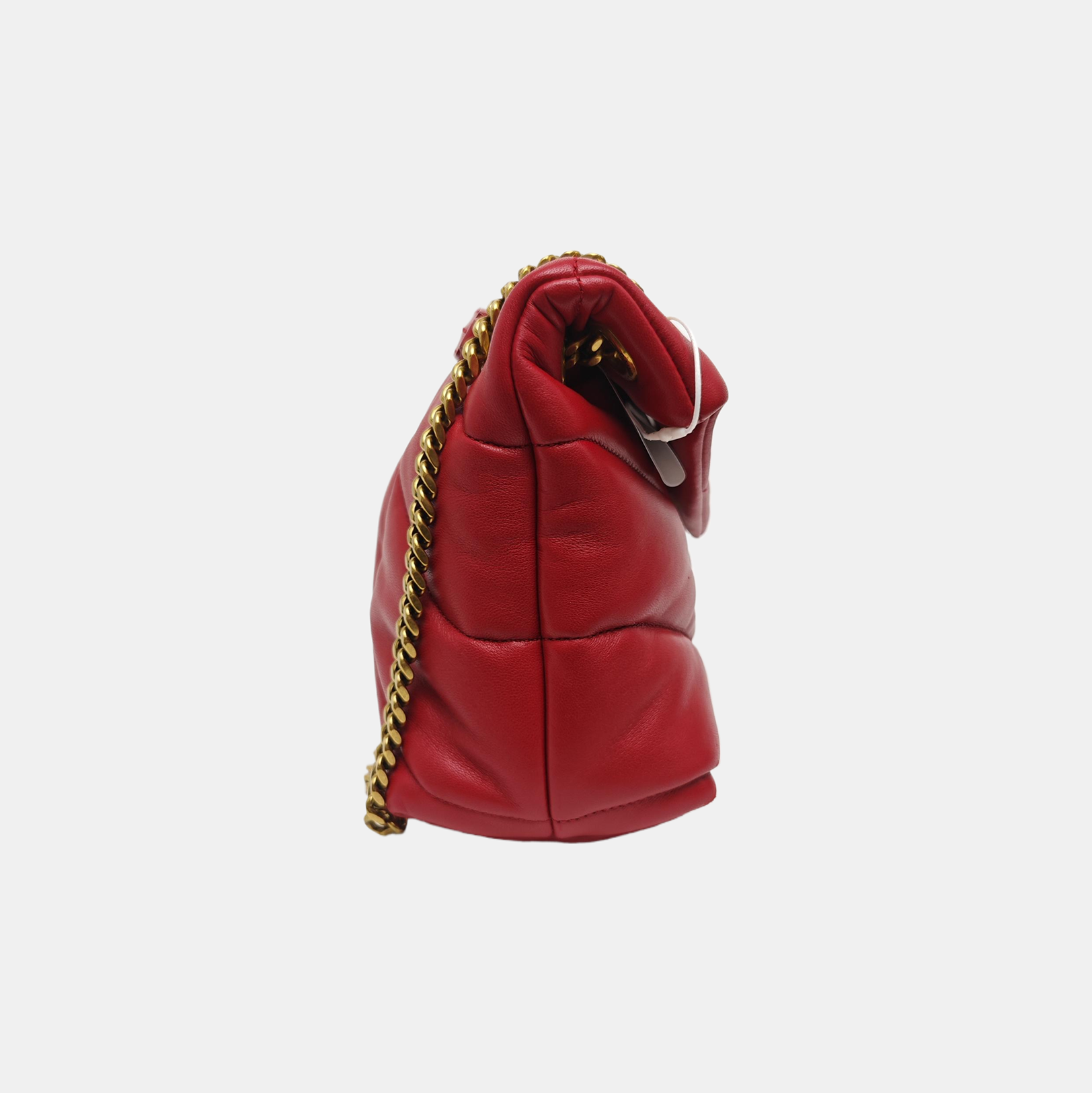 LOULOU Small Quilted Lambskin Red
