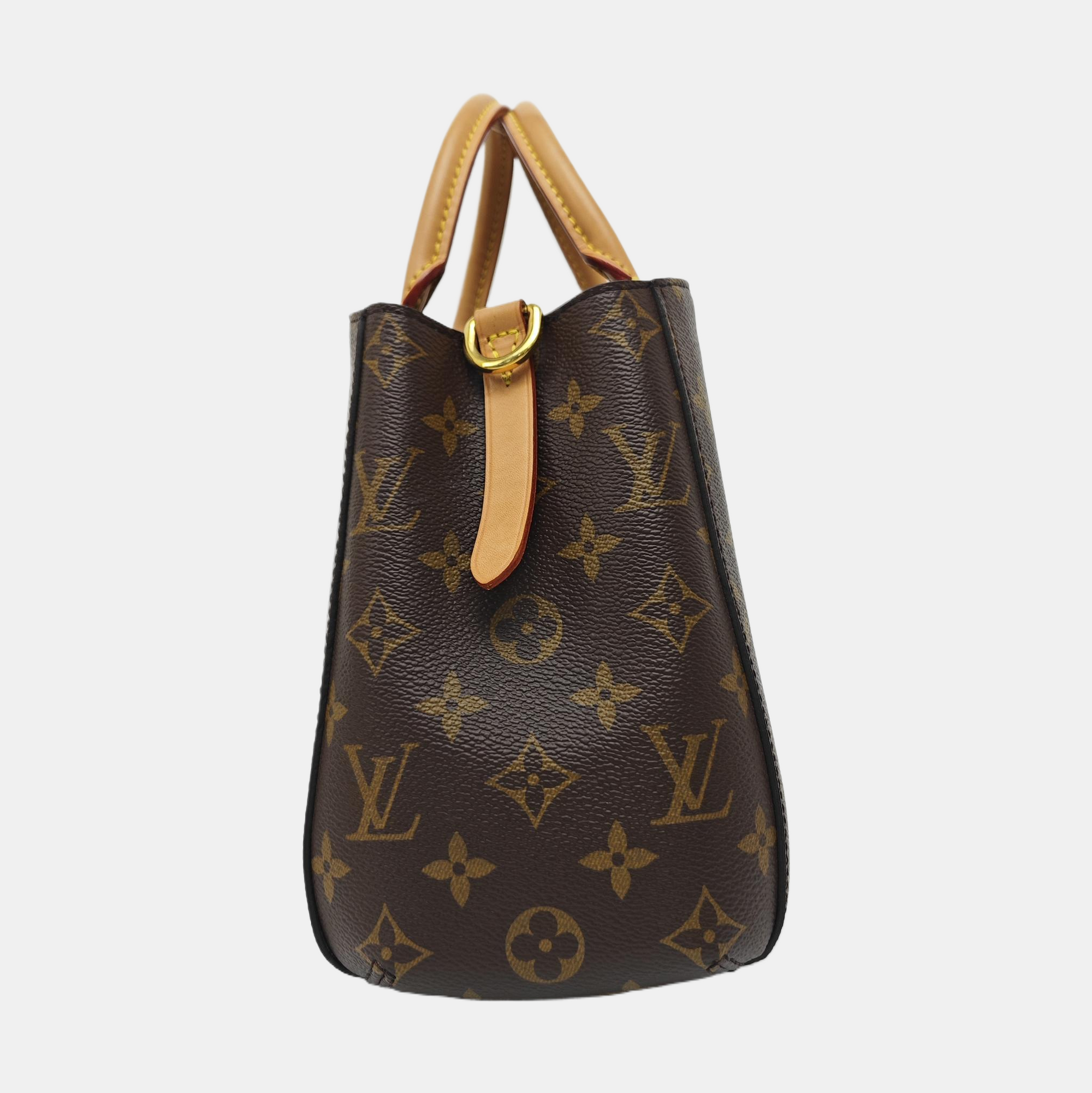 MONTAIGNE Monogram Coated Canvas Brown