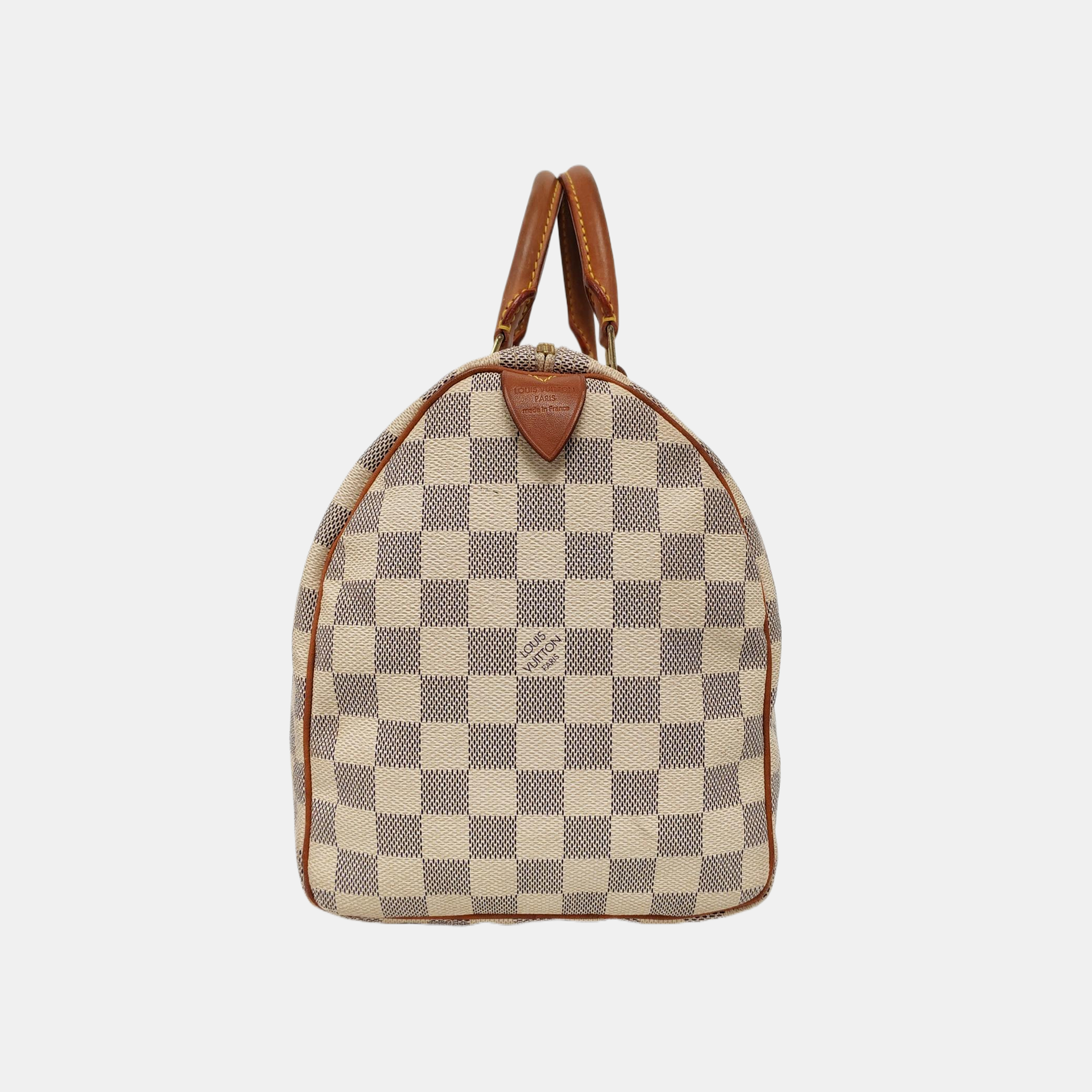 SPEEDY 30 Damier Azur Coated Canvas White