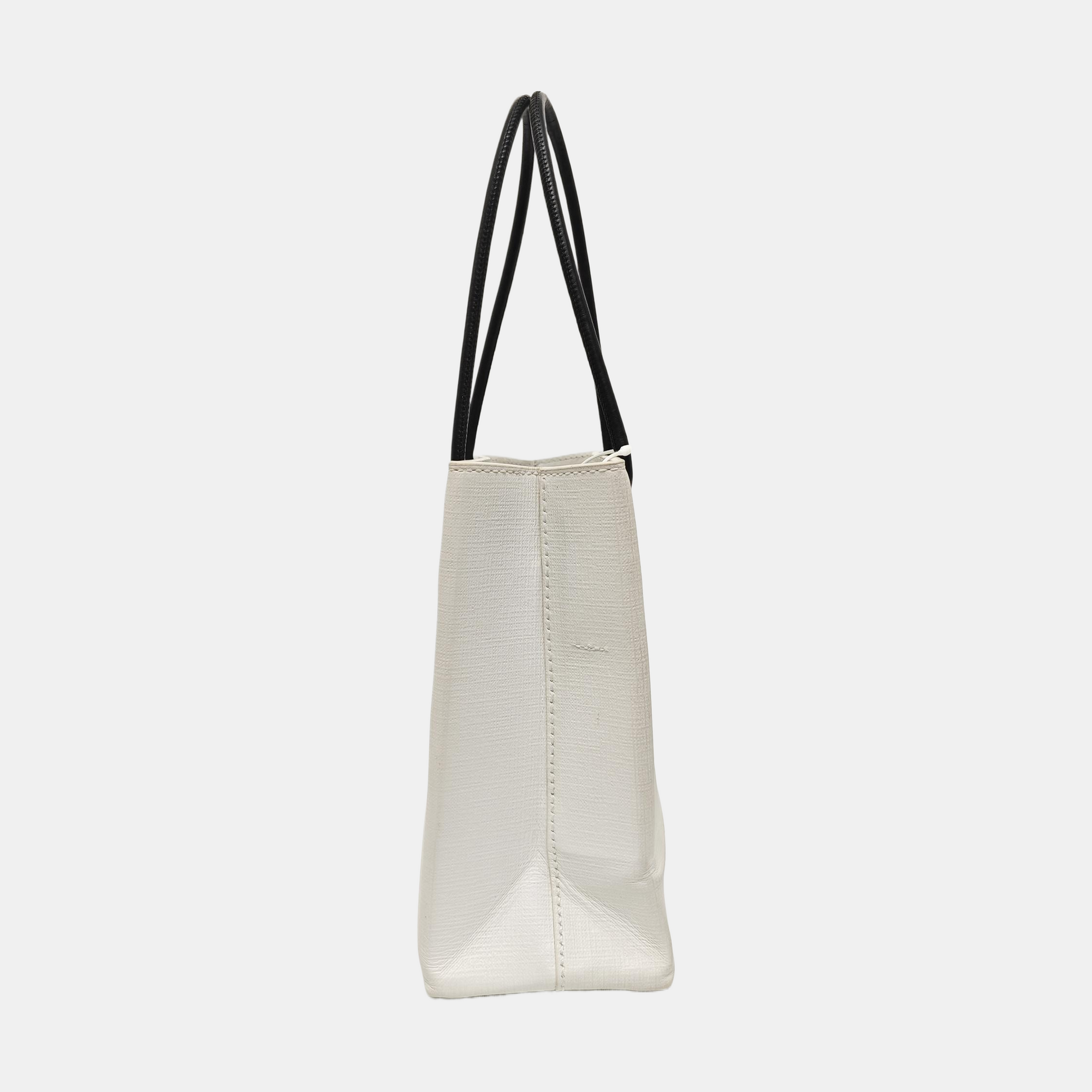 Shopping Bag Super Mini Calfskin White