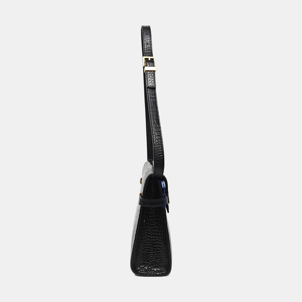MANHATTAN Medium Calfskin Black