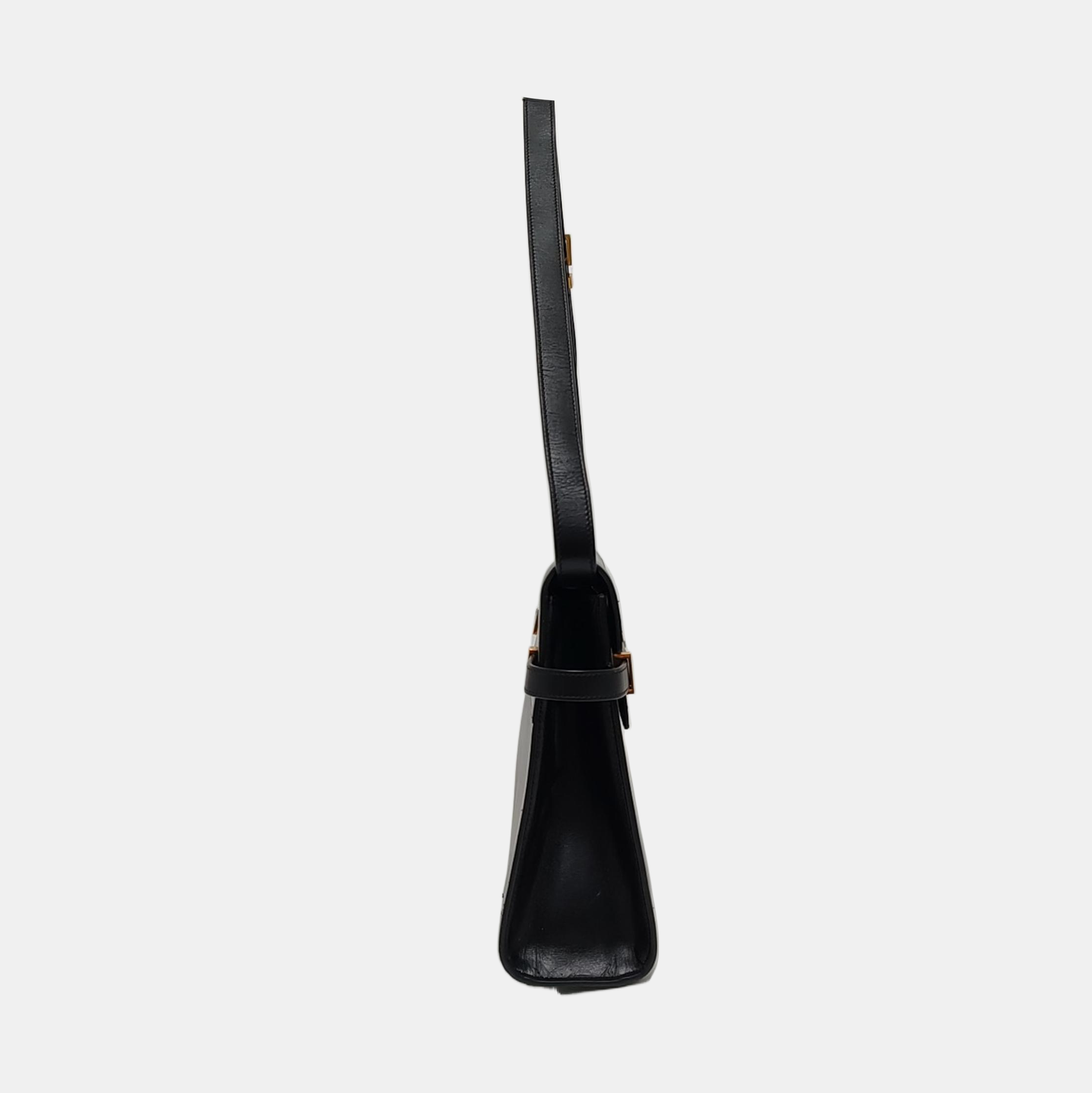 MANHATTAN Medium Calfskin Black
