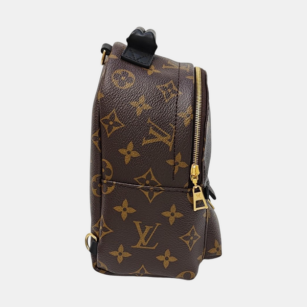 PALM SPRINGS Mini Monogram Coated Canvas Brown