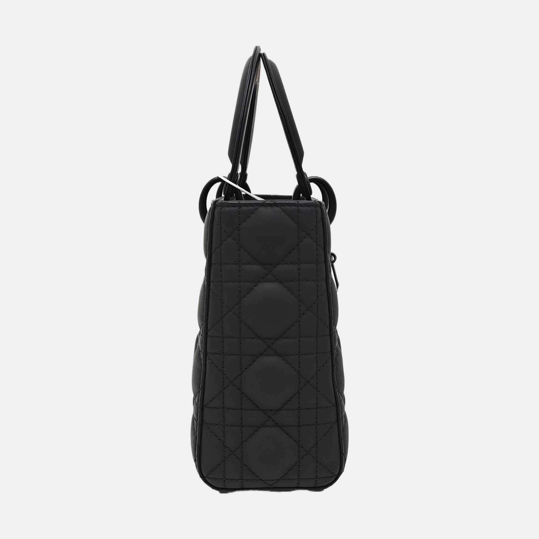 Lady Dior Mini Cannage Calfskin Black