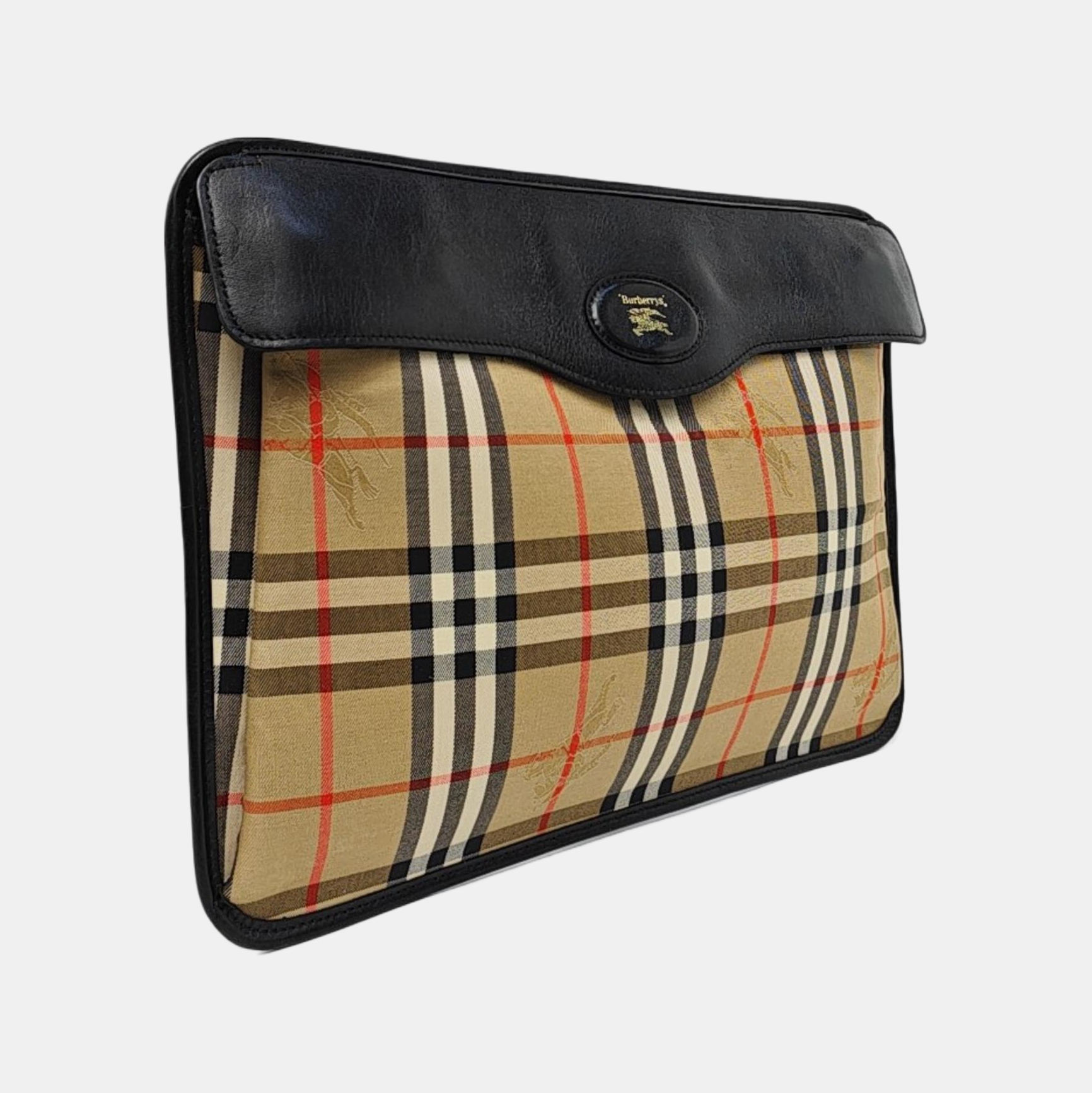 Canvas Clutch Beige