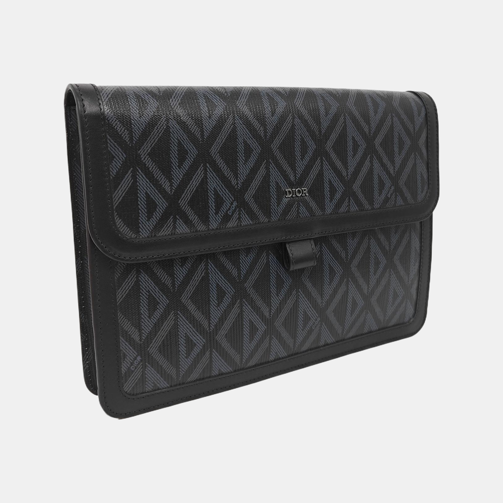 Hit The Road Oblique Coated Canvas Black