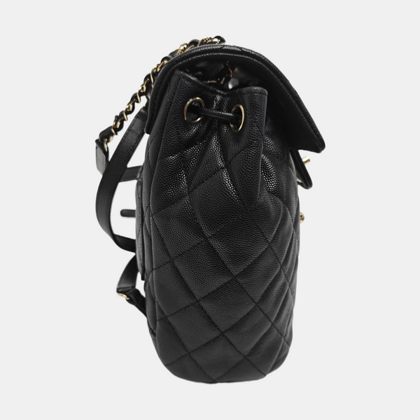 URBAN SPIRIT Small Quilted Grained Calfskin Black