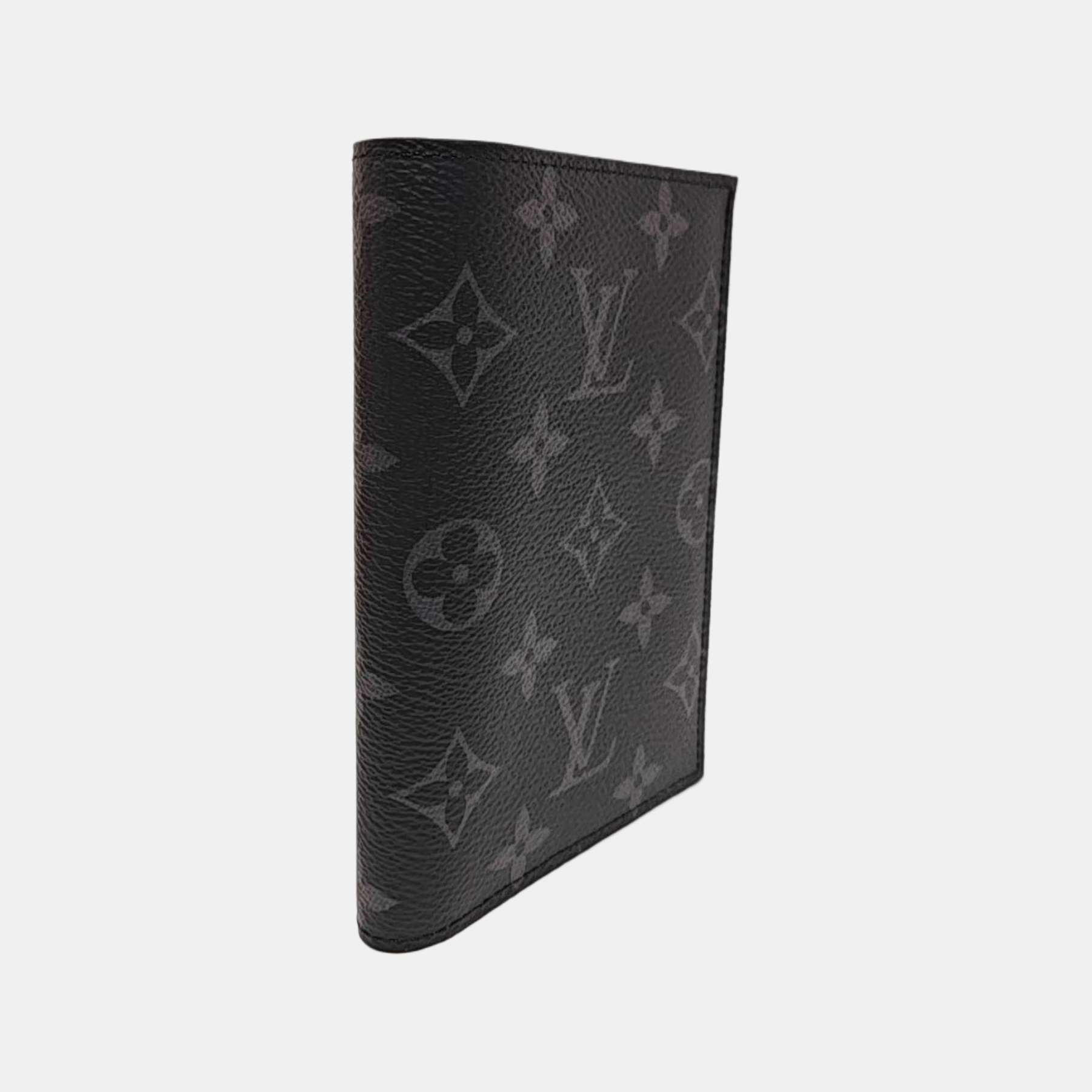 Monogram Coated Canvas Card Holder Gray