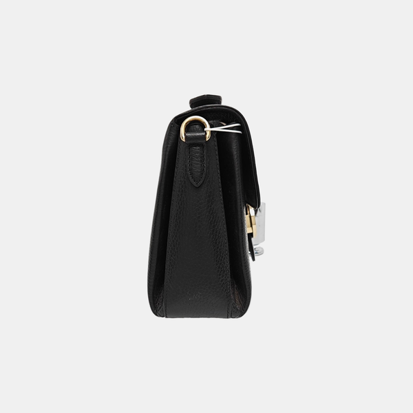 Interlocking G Large Calfskin Black