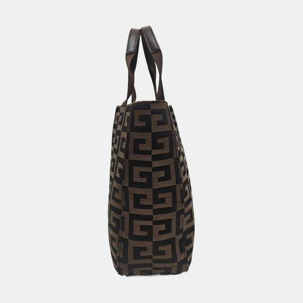 Fabric Tote Bag Brown