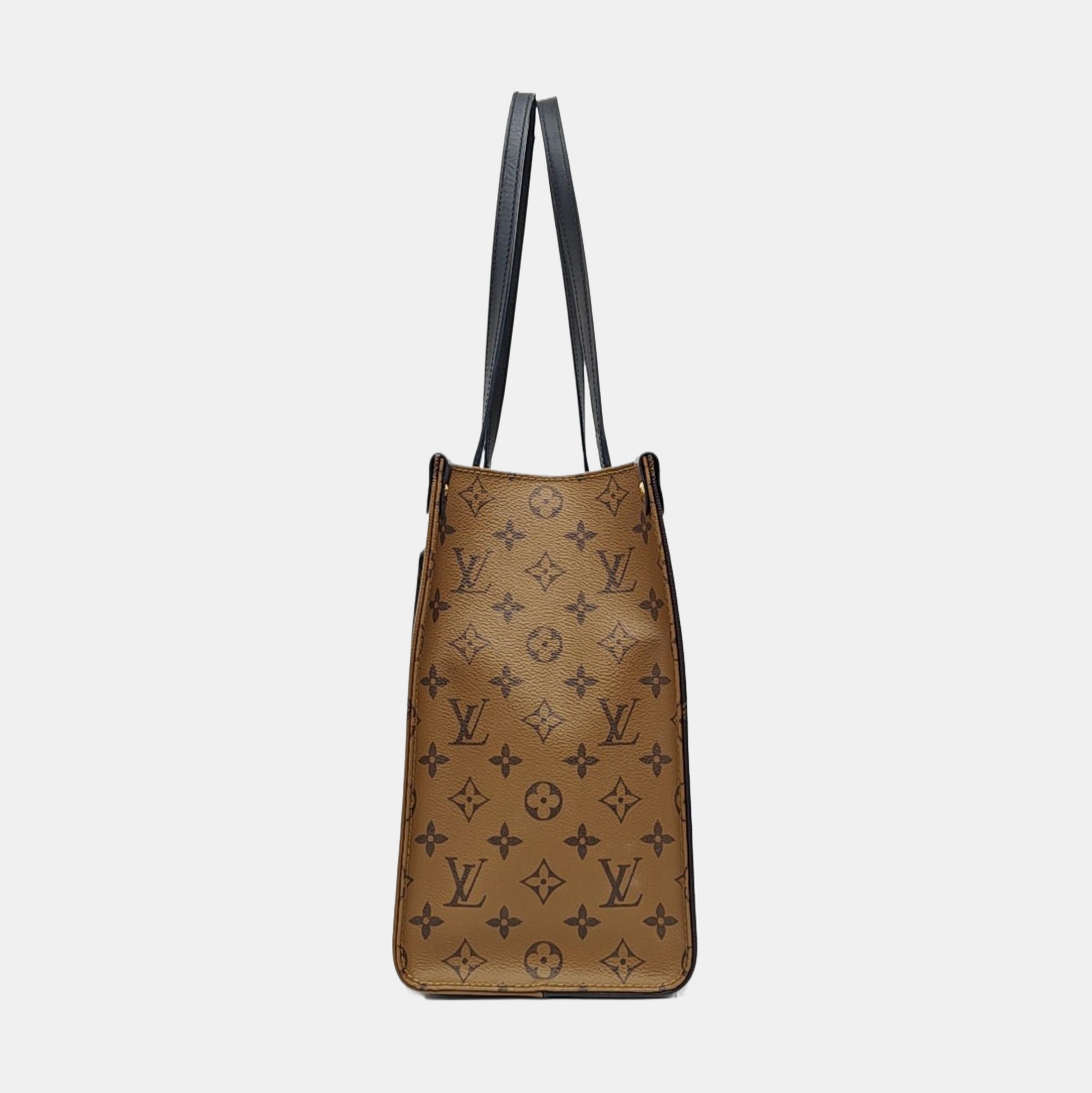 ONTHEGO MM Monogram Coated Canvas Brown