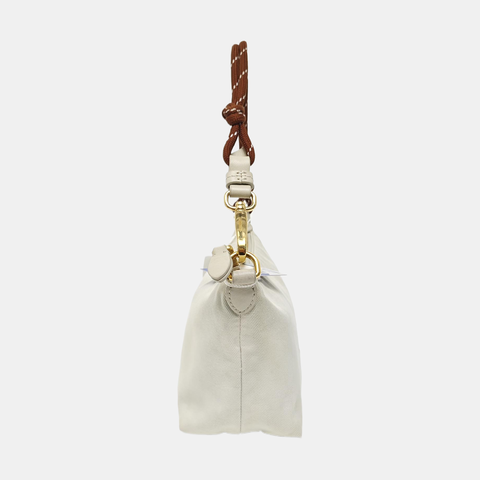 Canvas Top Handle Bag White