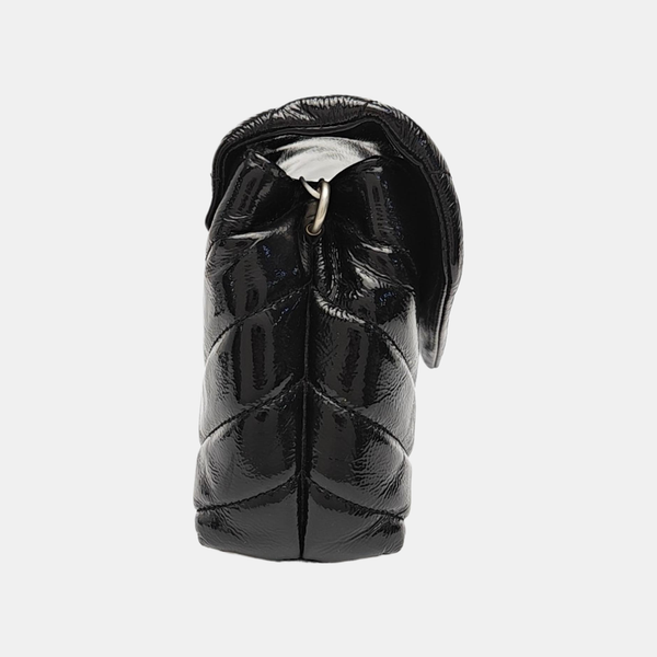 LOULOU Extra Small Chevron Calfskin Black