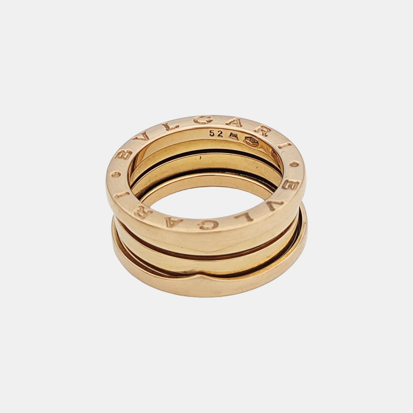 B.ZERO1 18k Rose Gold Ring EU 52