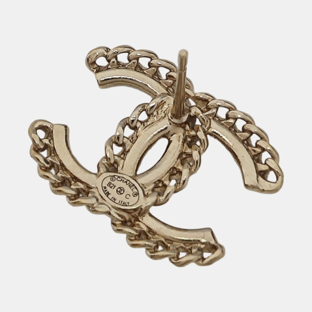 Metal Gold Stud Earrings