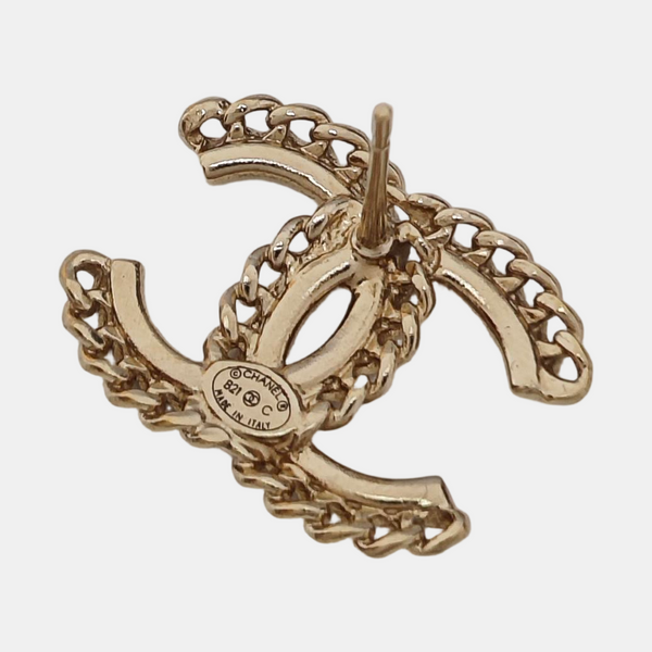 Metal Gold Stud Earrings