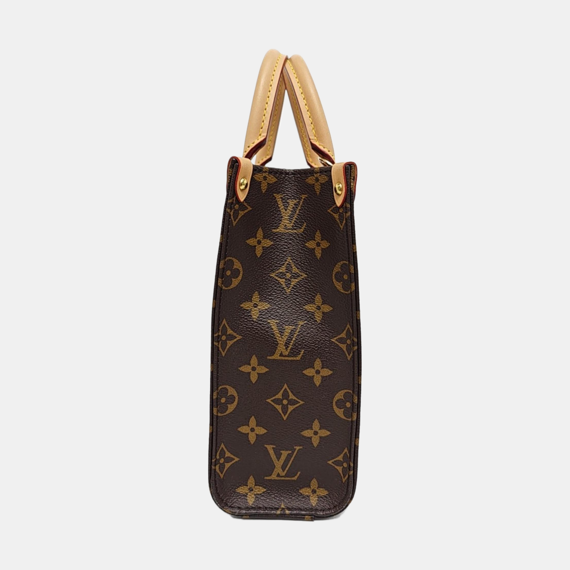SAC PLAT BB Monogram Coated Canvas Brown