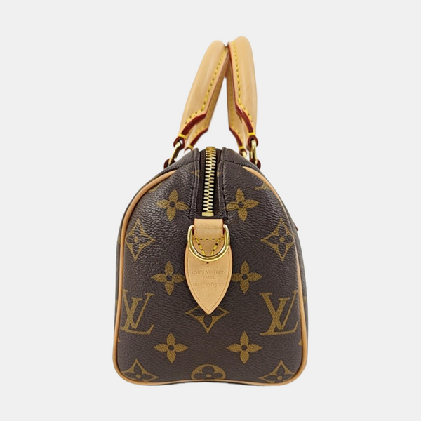 SPEEDY 20 Monogram Coated Canvas Brown