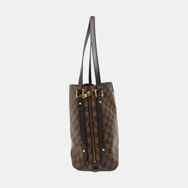 RIVINGTON Damier Ebene Coated Canvas Brown