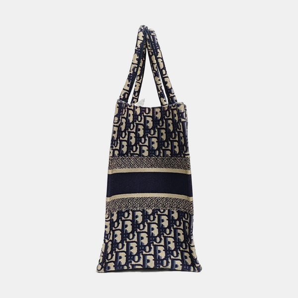 Book Tote Medium Canvas Blue