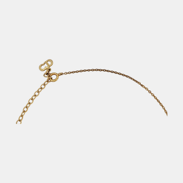 Twist Round Metal Gold Necklace