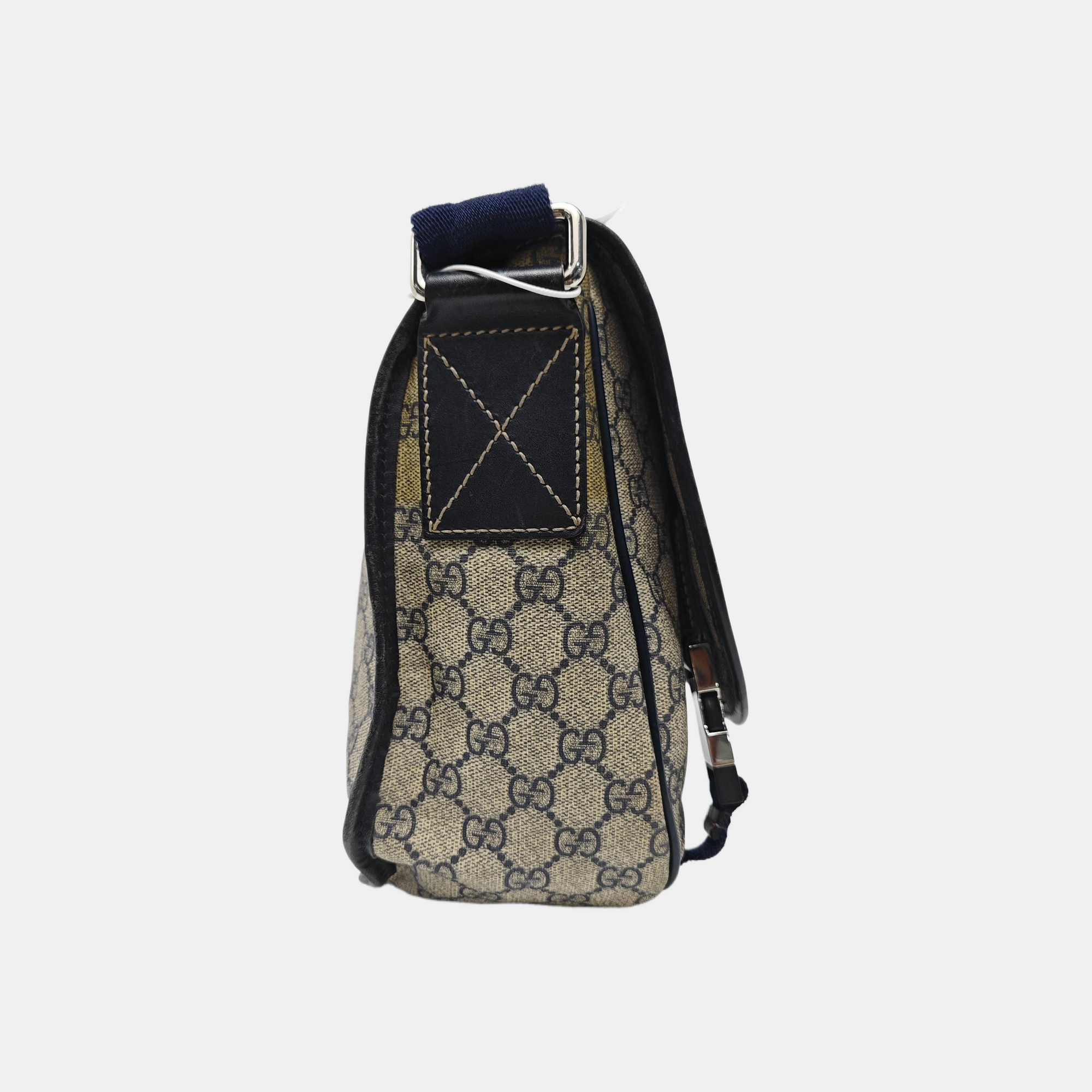 Monogram Coated Canvas Shoulder Bag Beige