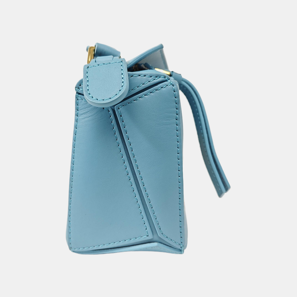 Puzzle Mini Calfskin Blue