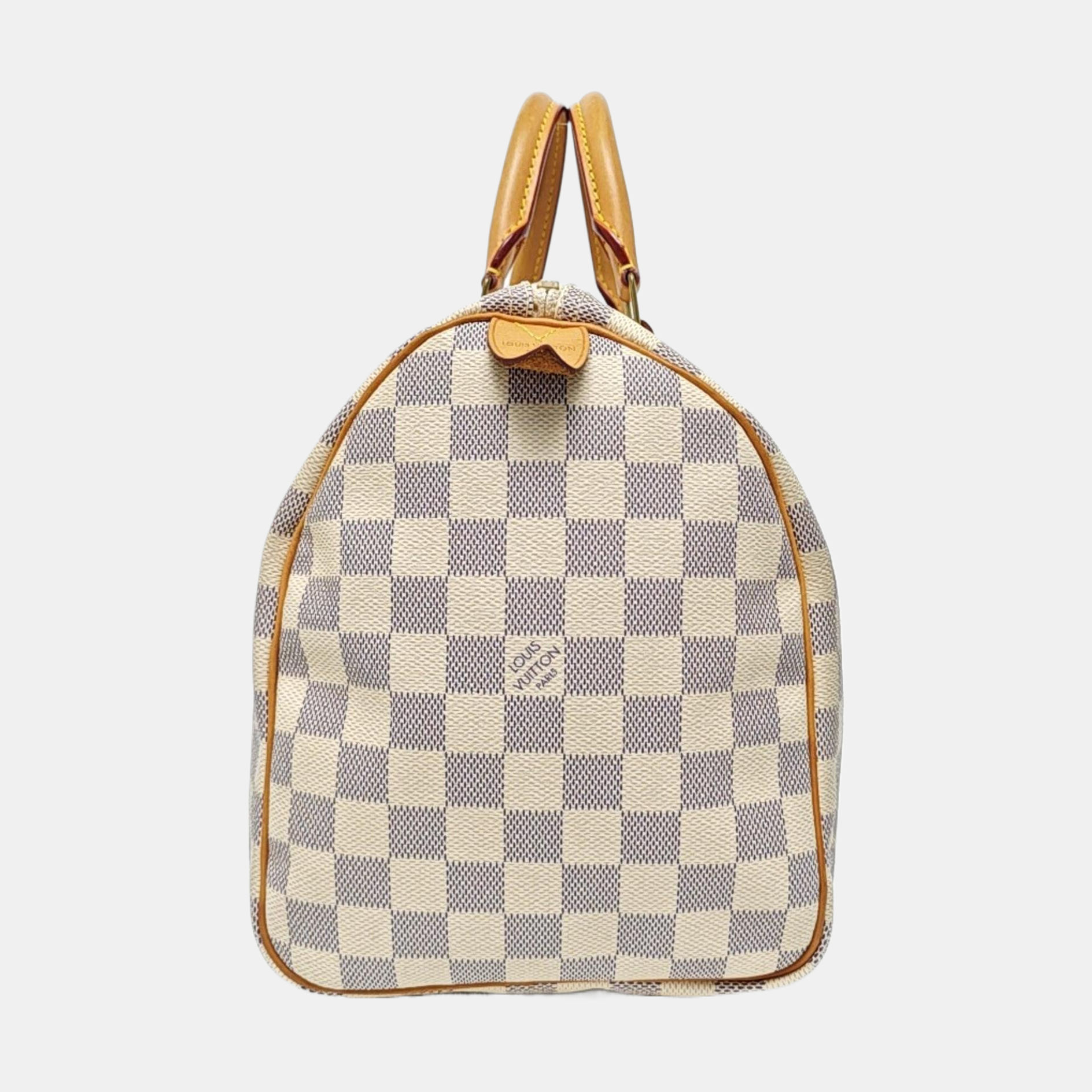 SPEEDY 30 Damier Azur Coated Canvas White