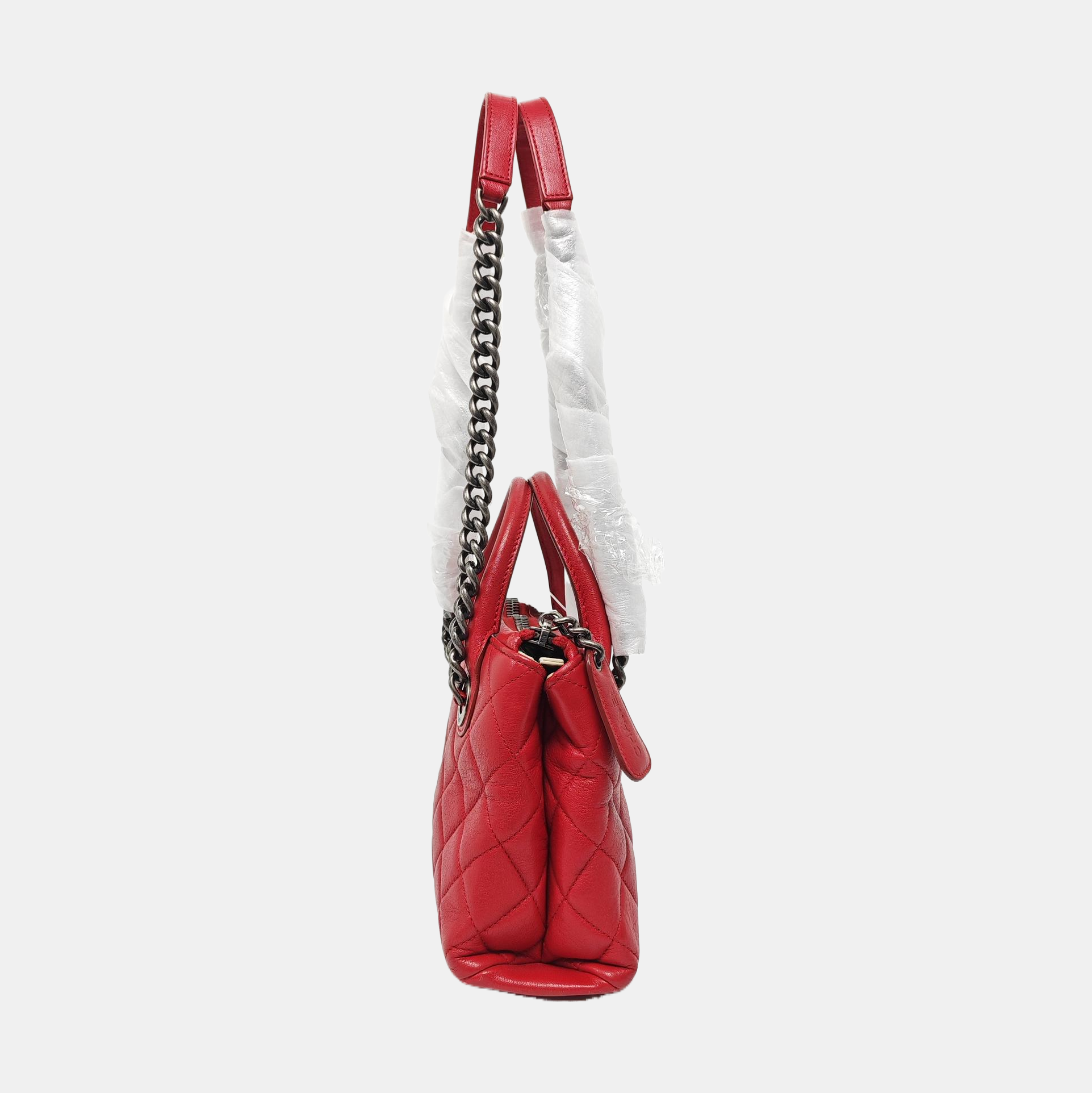 Quilted Lambskin Red